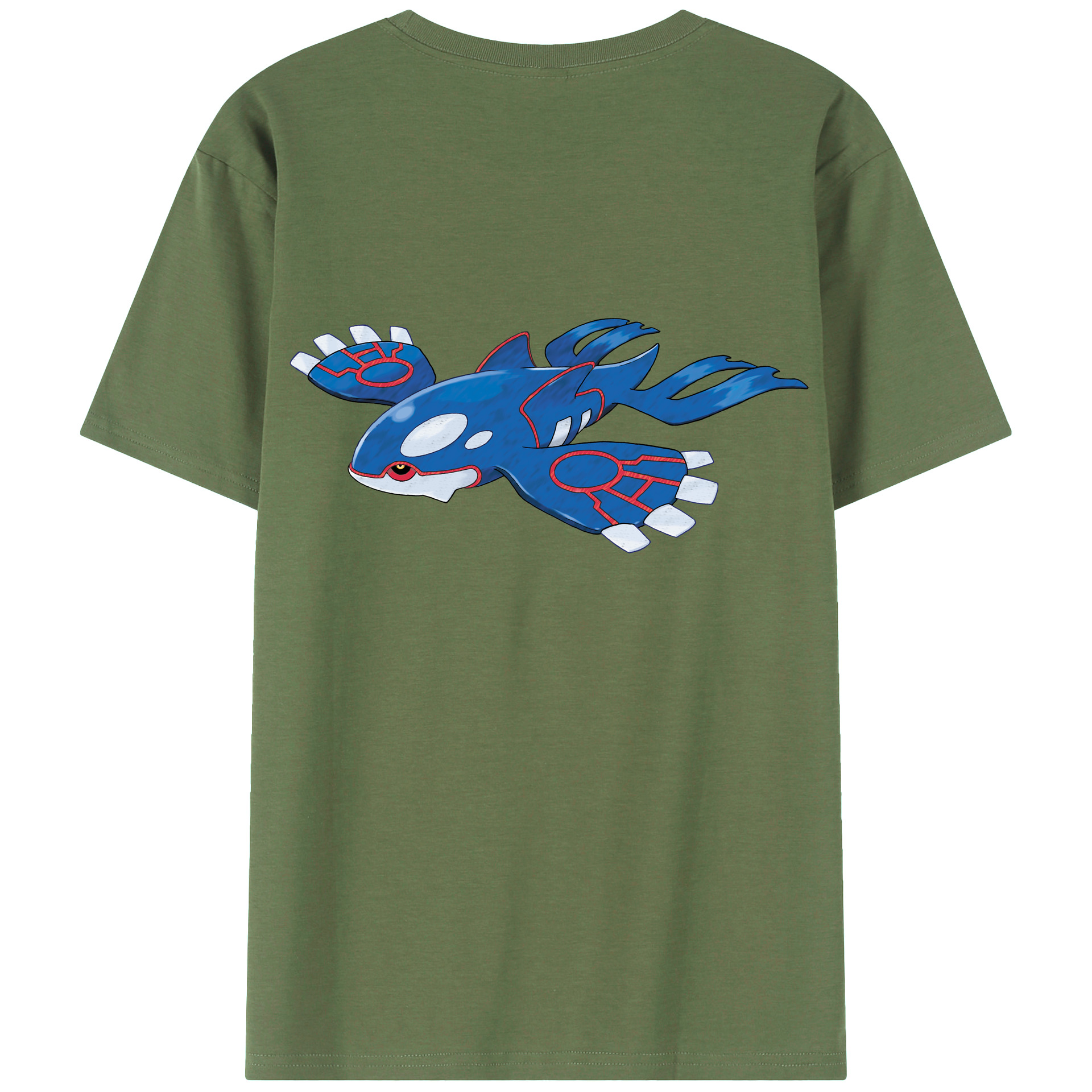 （画像用） ポケットモンスター Pokémon 綿100％ メンズ半袖Tシャツ（バックプリント） 通気性